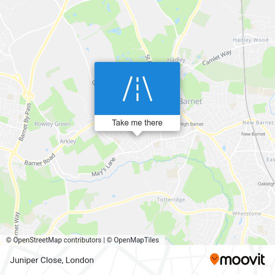 Juniper Close map