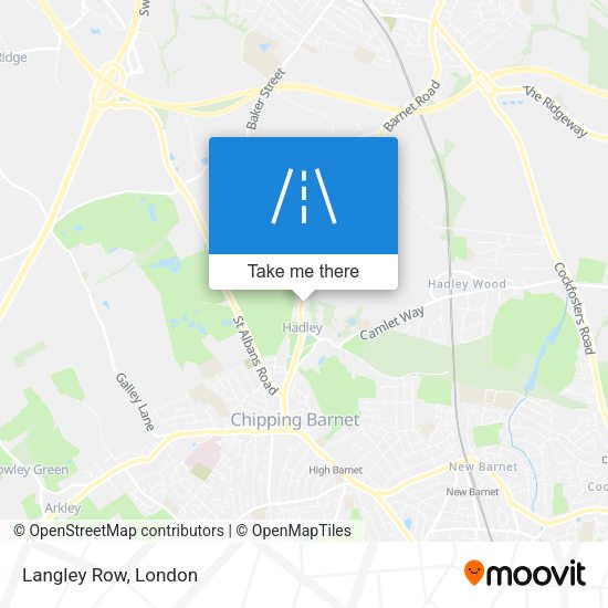 Langley Row map