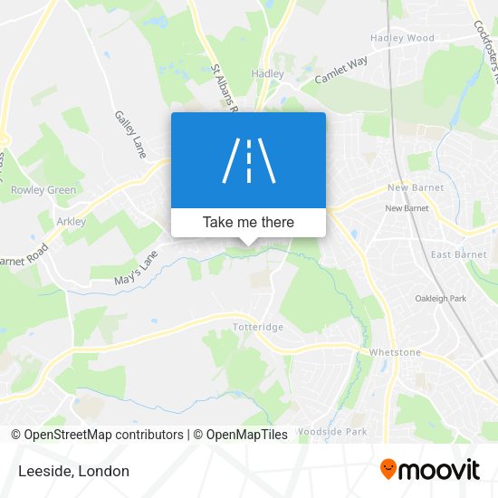 Leeside map