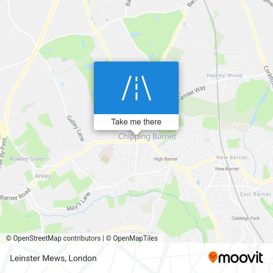 Leinster Mews map