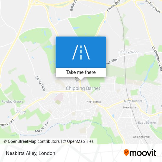 Nesbitts Alley map