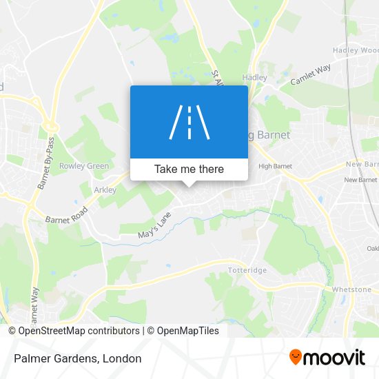 Palmer Gardens map