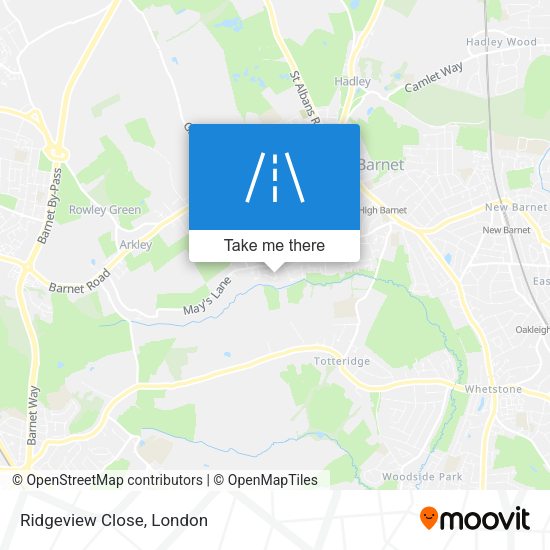 Ridgeview Close map