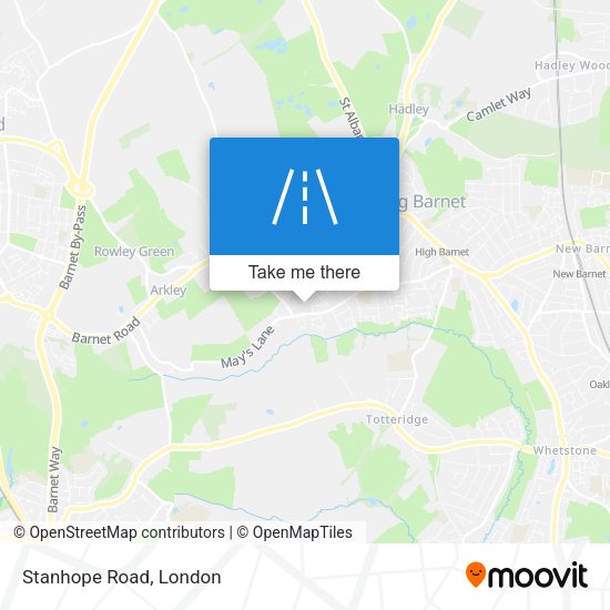 Stanhope Road map