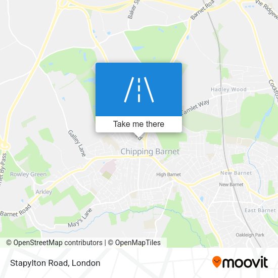 Stapylton Road map