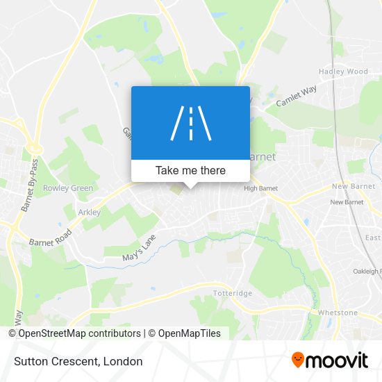 Sutton Crescent map