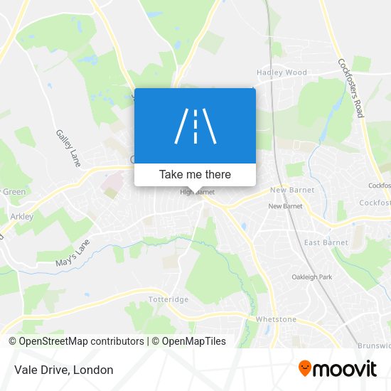 Vale Drive map