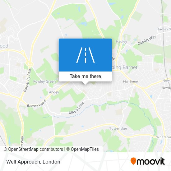 Well Approach map