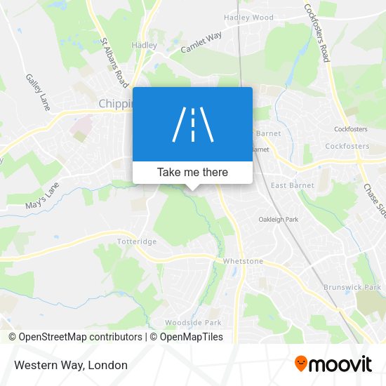 Western Way map