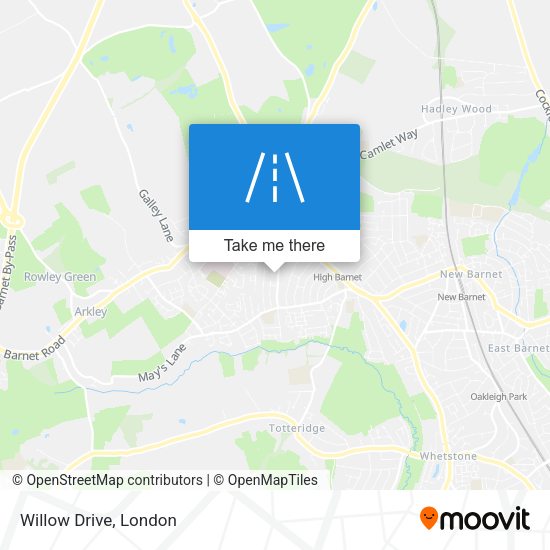 Willow Drive map