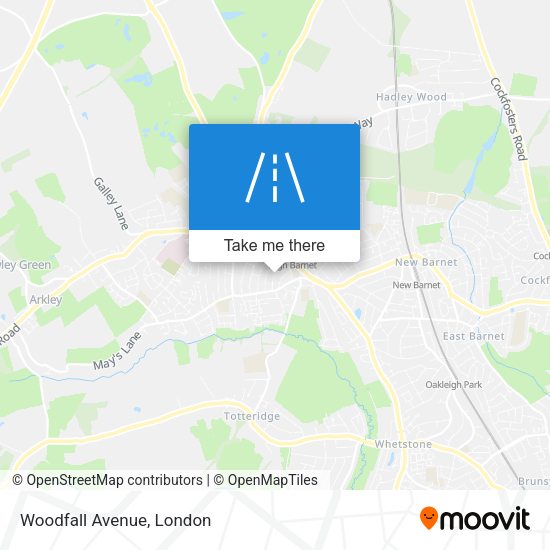 Woodfall Avenue map