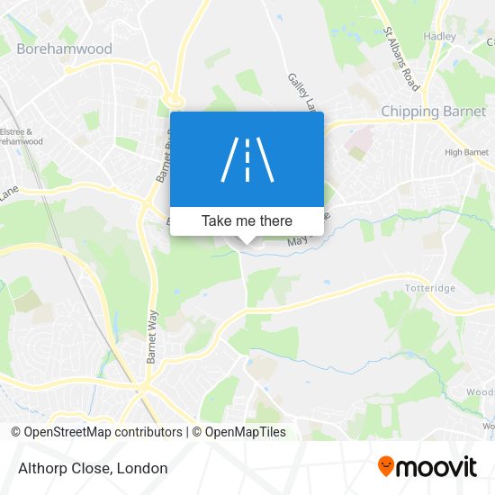 Althorp Close map