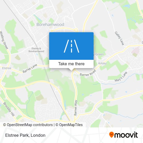 Elstree Park map