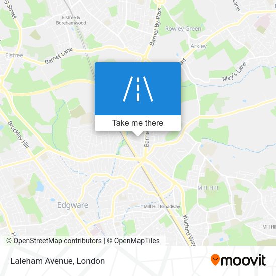Laleham Avenue map