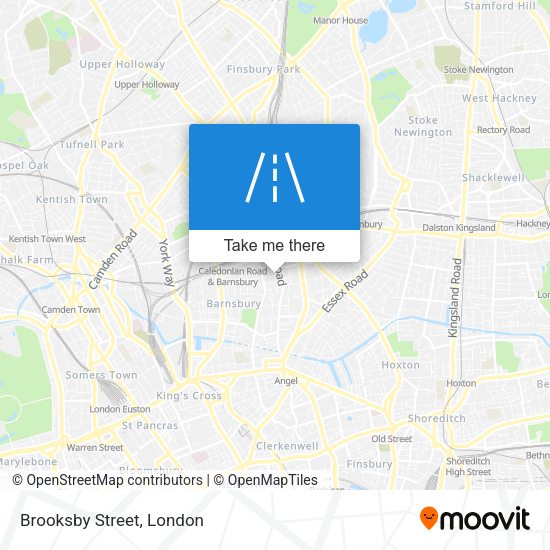 Brooksby Street map