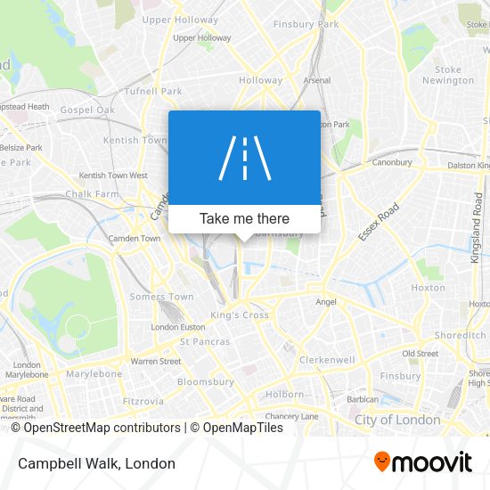Campbell Walk map