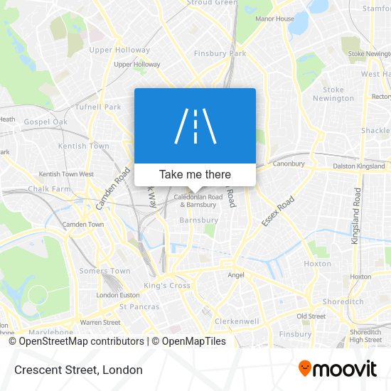 Crescent Street map