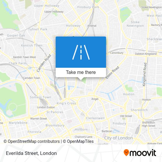 Everilda Street map