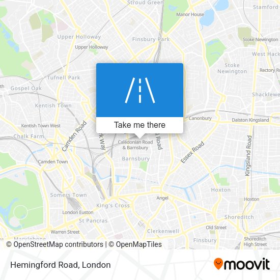 Hemingford Road map