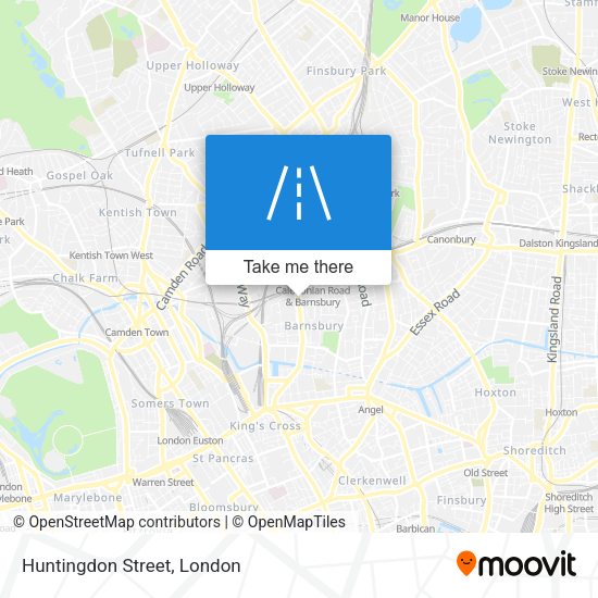 Huntingdon Street map