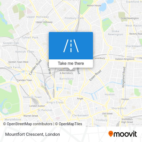 Mountfort Crescent map