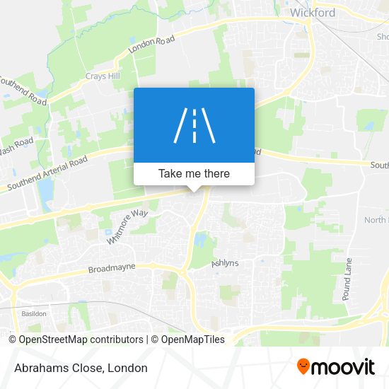 Abrahams Close map