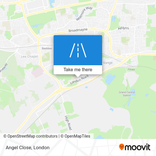 Angel Close map