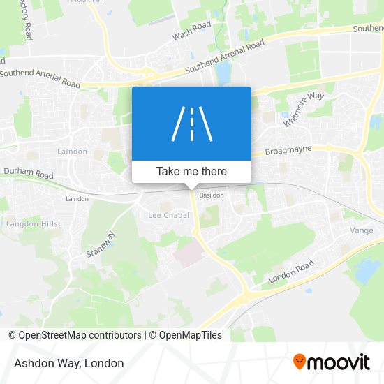 Ashdon Way map