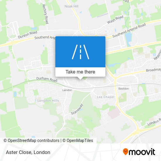 Aster Close map
