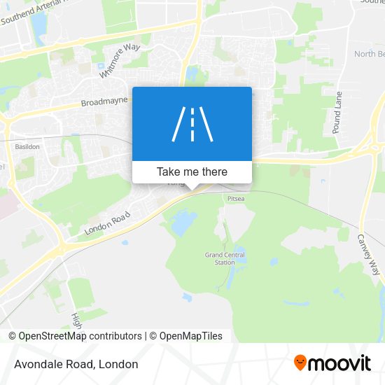 Avondale Road map