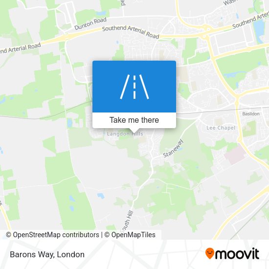 Barons Way map