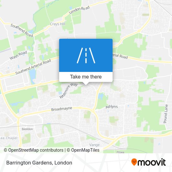 Barrington Gardens map