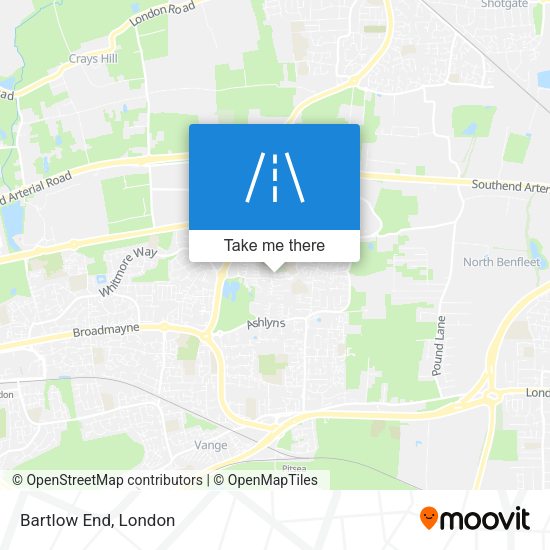 Bartlow End map