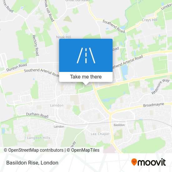 Basildon Rise map