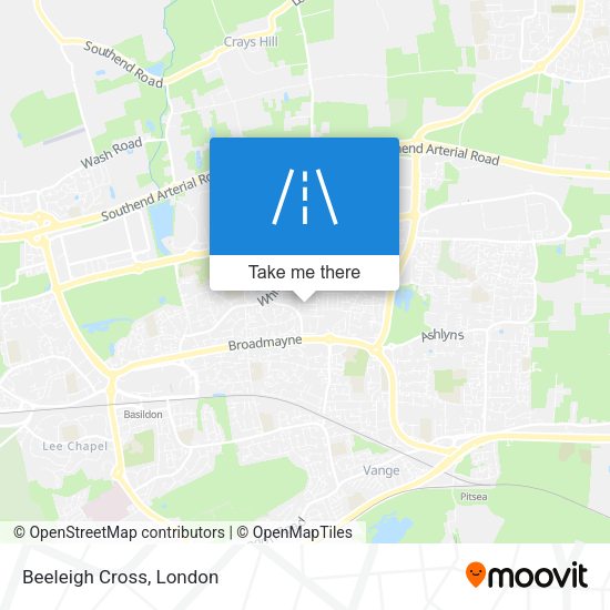 Beeleigh Cross map