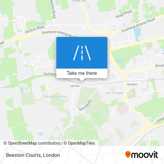 Beeston Courts map