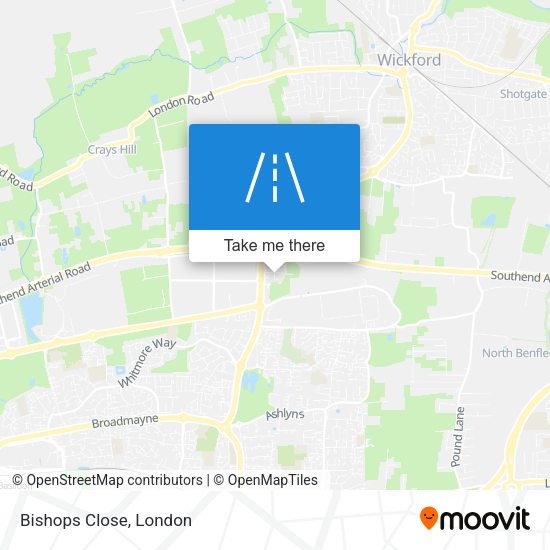 Bishops Close map
