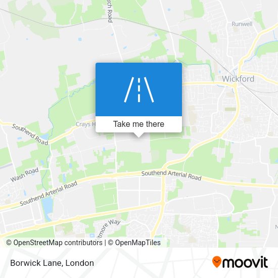 Borwick Lane map
