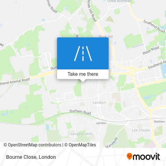 Bourne Close map