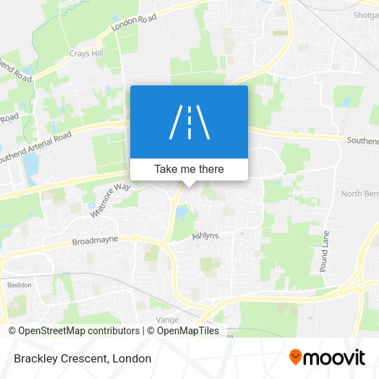 Brackley Crescent map