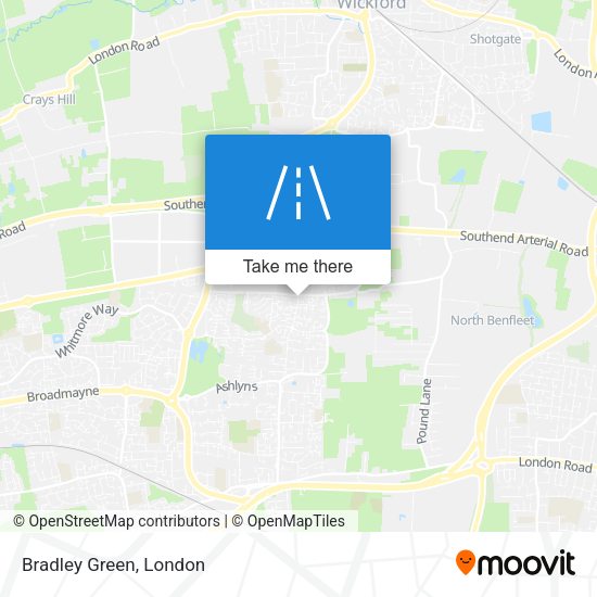 Bradley Green map