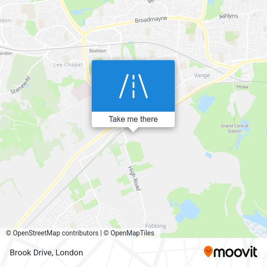 Brook Drive map
