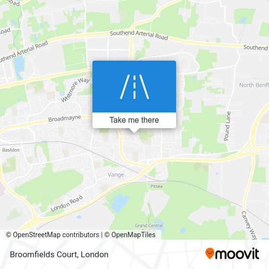 Broomfields Court map