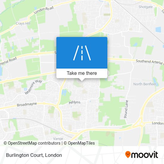 Burlington Court map