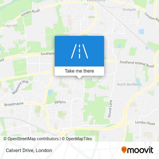 Calvert Drive map