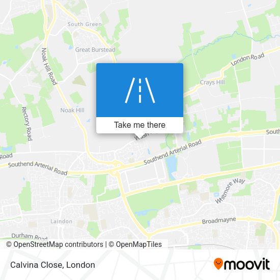 Calvina Close map