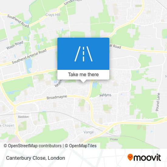 Canterbury Close map