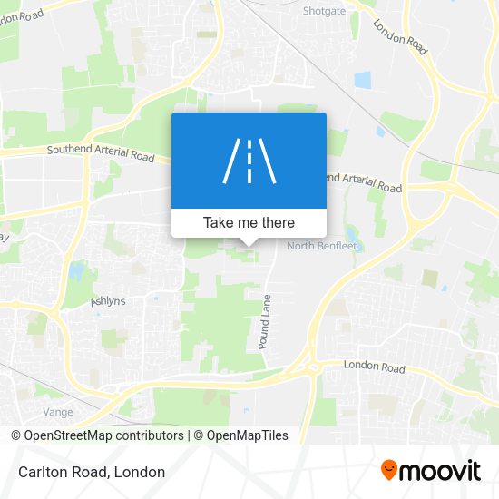 Carlton Road map