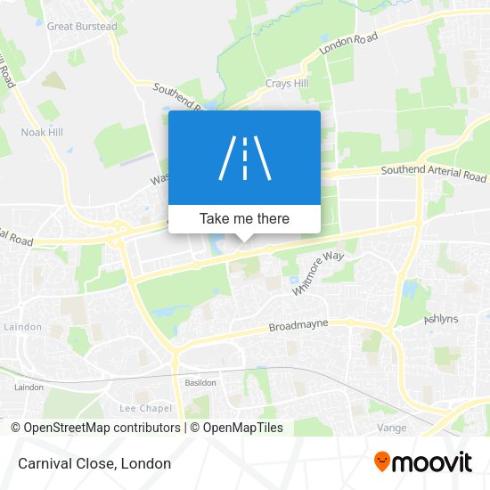 Carnival Close map