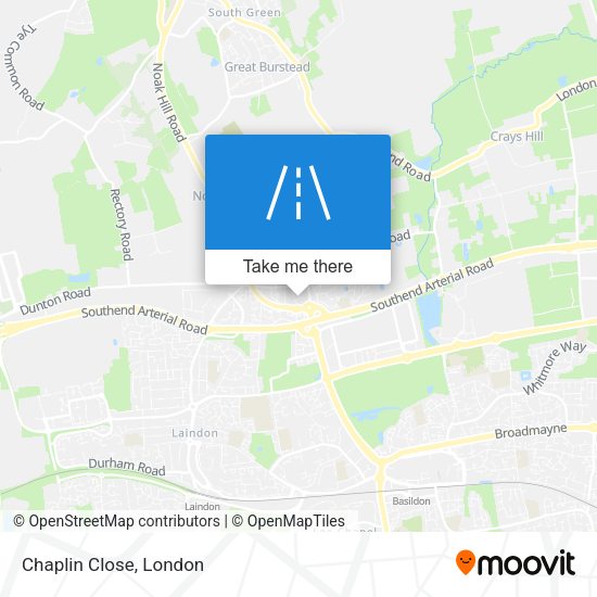 Chaplin Close map
